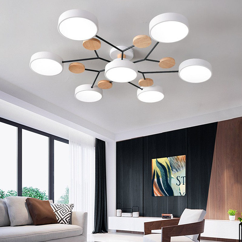 Deckenleuchte Acryl 94cm Weißes Licht Warmes Licht LED-7 Lichter