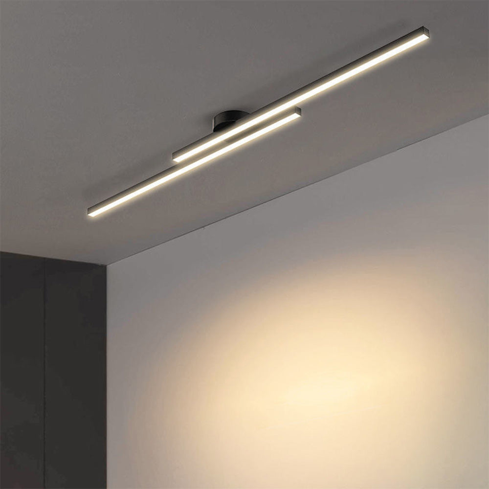 Lange LED Deckenleuchte aus Metall Dimmbar 60/90/120cm