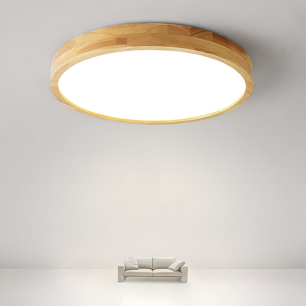Deckenleuchte Holz Acryl LED Dimmbar 30/40/50/60cm