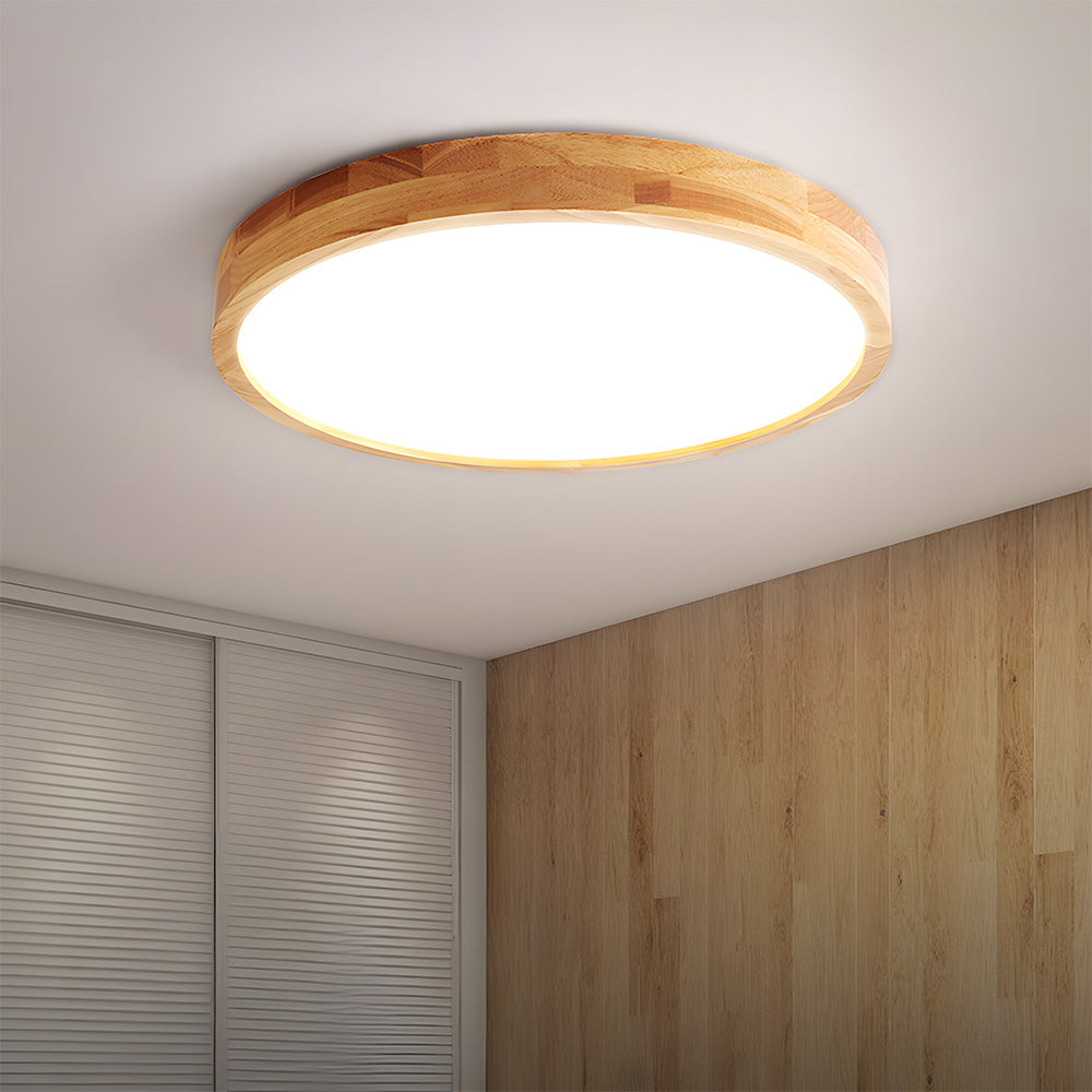 Deckenleuchte Holz Acryl LED Dimmbar 30/40/50/60cm