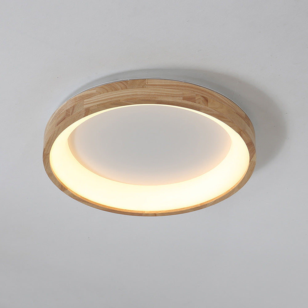 LED Deckenleuchte Holz Acryl Dimmbar 30/40/50/60cm