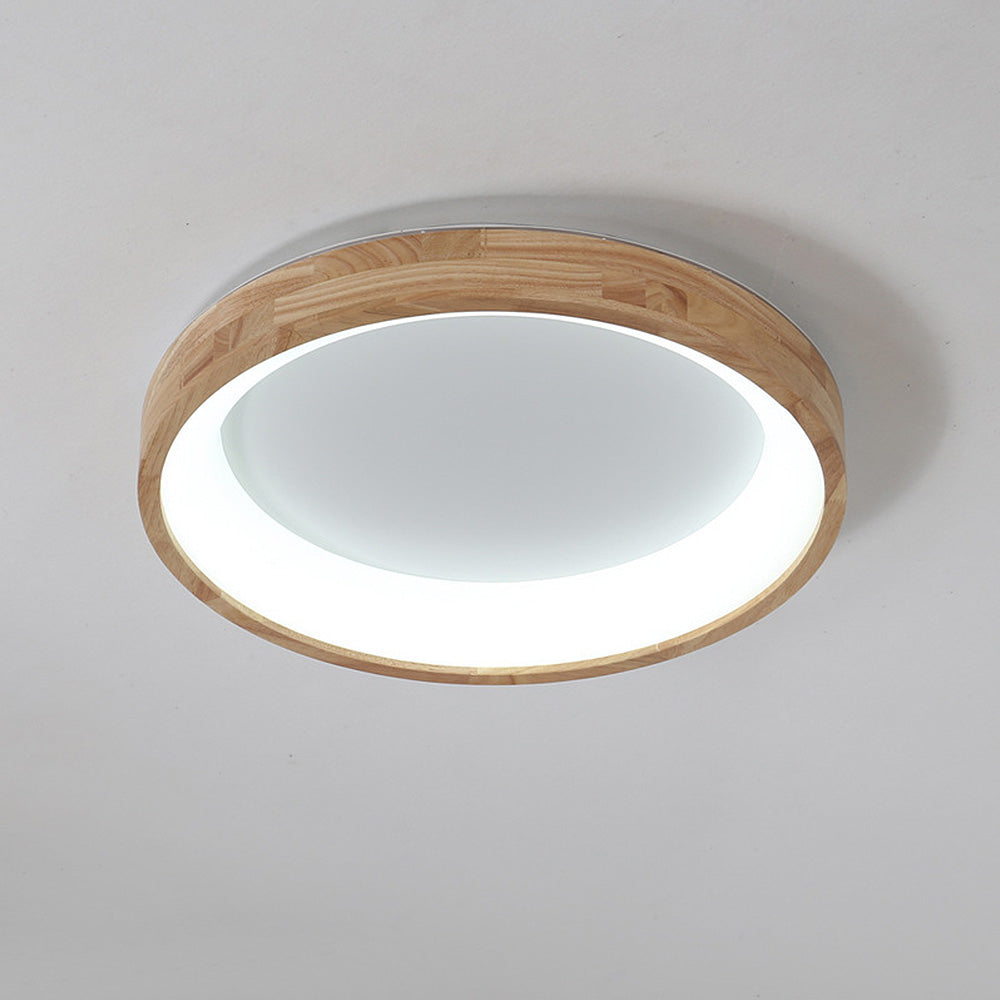 LED Deckenleuchte Holz Acryl Dimmbar 30/40/50/60cm