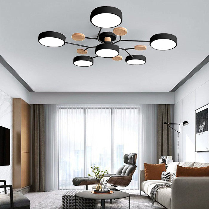 Deckenleuchte Acryl 90cm Weißes Licht Warmes Licht LED-6 Lichter