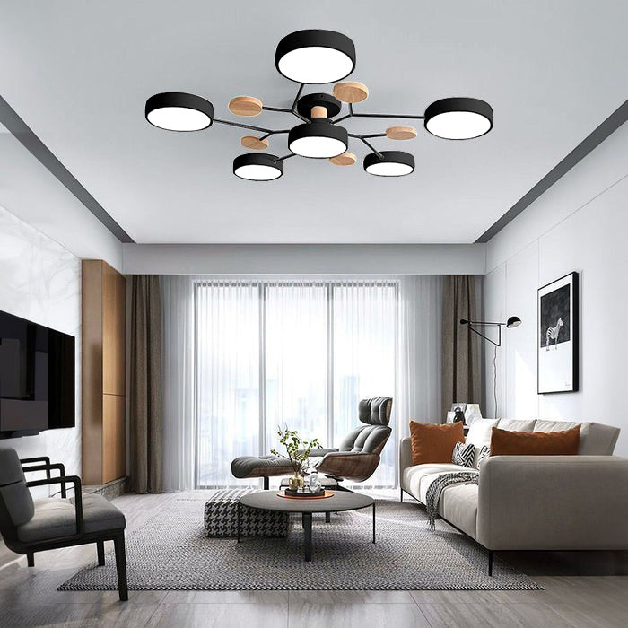 Deckenleuchte Acryl 90cm Weißes Licht Warmes Licht LED-6 Lichter