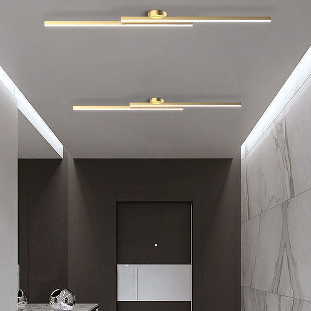 Lange LED Deckenleuchte aus Metall Dimmbar 60/90/120cm