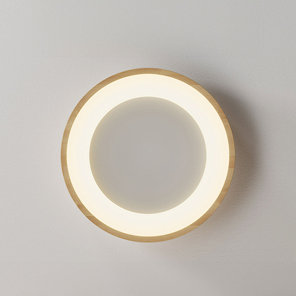LED Deckenleuchte Holz Acryl Dimmbar 30/40/50/60cm