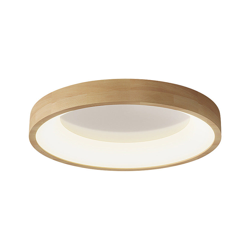 LED Deckenleuchte Holz Acryl Dimmbar 30/40/50/60cm