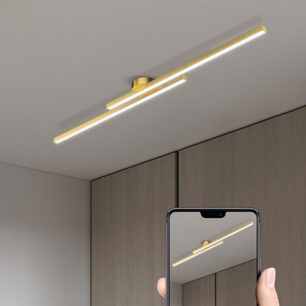 Lange LED Deckenleuchte aus Metall Dimmbar 60/90/120cm