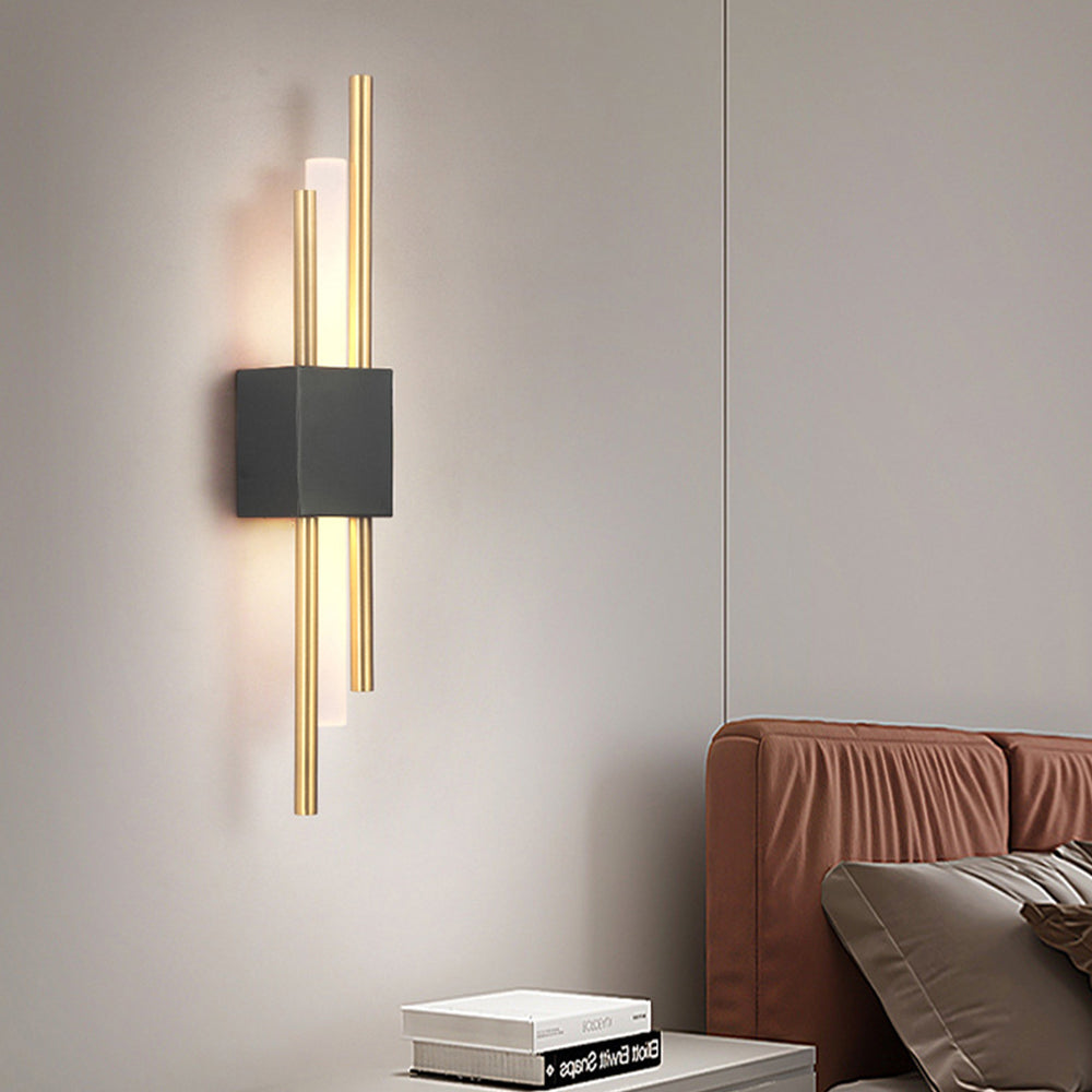 LED Wandleuchte Metall und Acryl 8cm 3 Farbwechsel