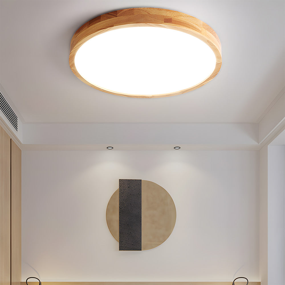Deckenleuchte Holz Acryl LED Dimmbar 30/40/50/60cm