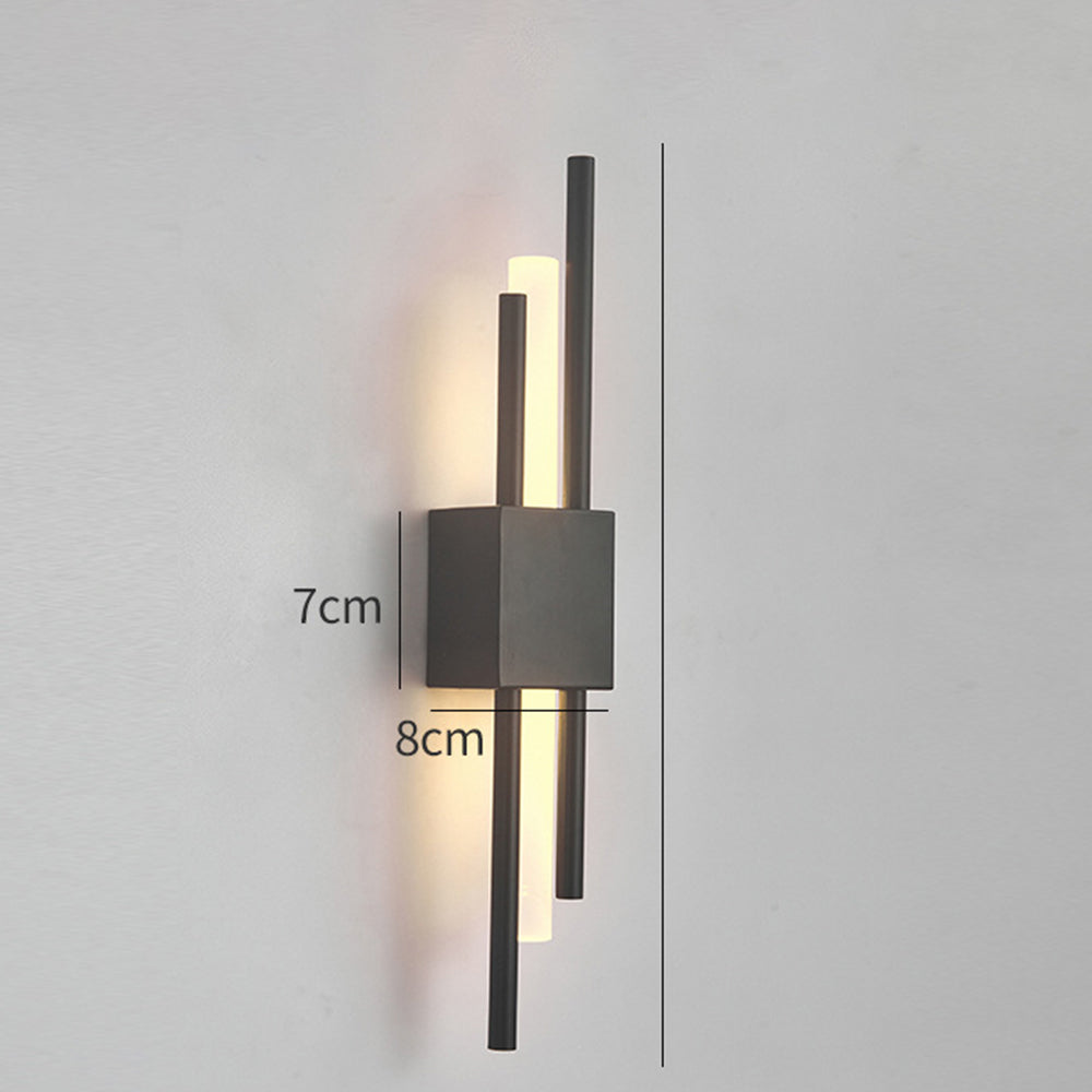LED Wandleuchte Metall und Acryl 8cm 3 Farbwechsel