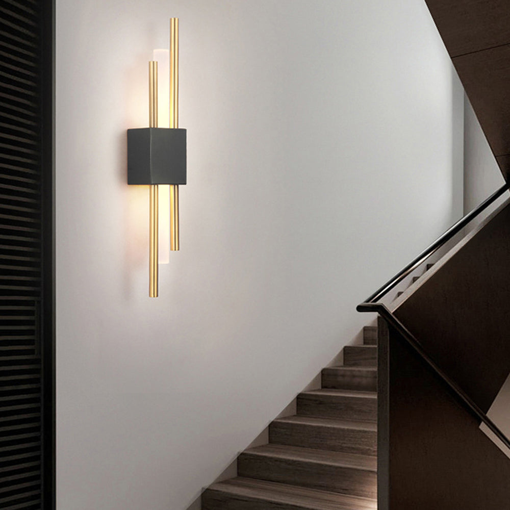 LED Wandleuchte Metall und Acryl 8cm 3 Farbwechsel