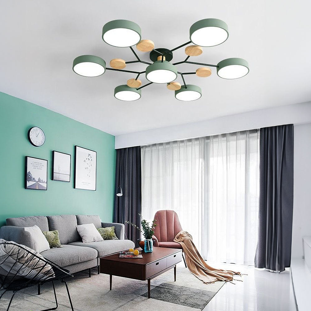 Deckenleuchte Acryl 94cm Weißes Licht Warmes Licht LED-7 Lichter
