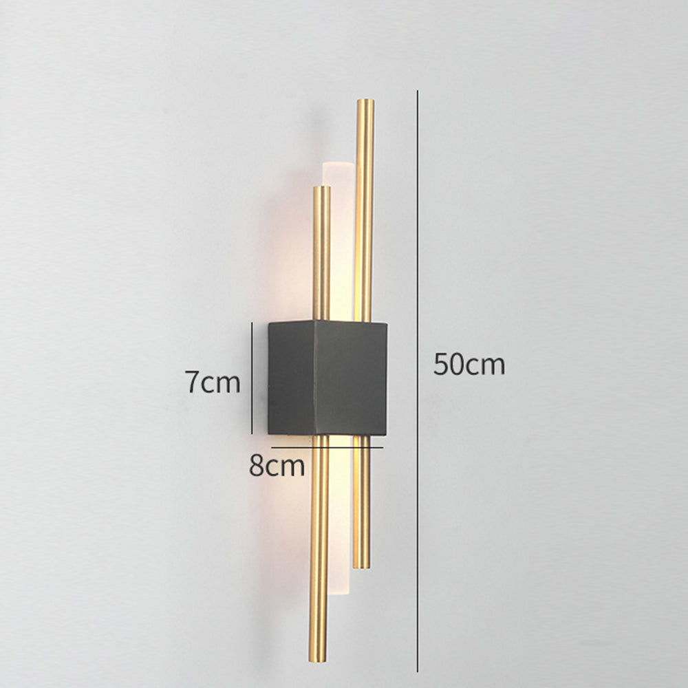 LED Wandleuchte Metall und Acryl 8cm 3 Farbwechsel