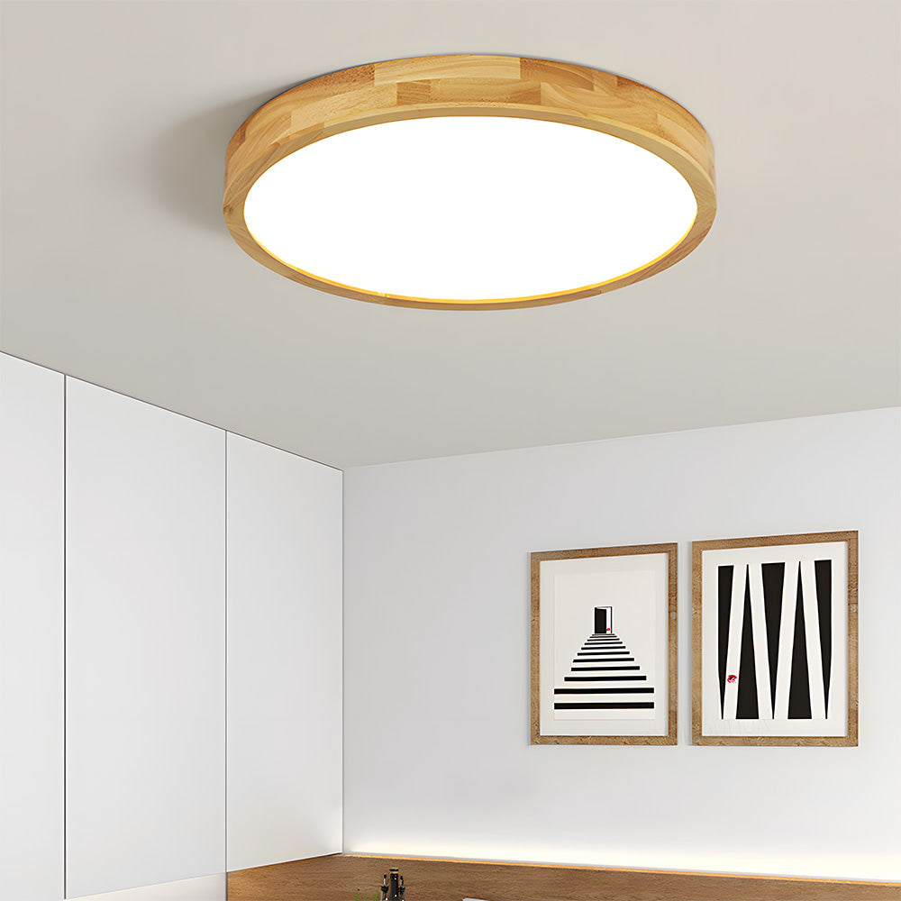 Deckenleuchte Holz Acryl LED Dimmbar 30/40/50/60cm