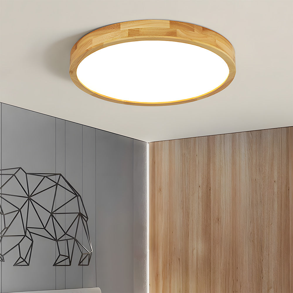 Deckenleuchte Holz Acryl LED Dimmbar 30/40/50/60cm