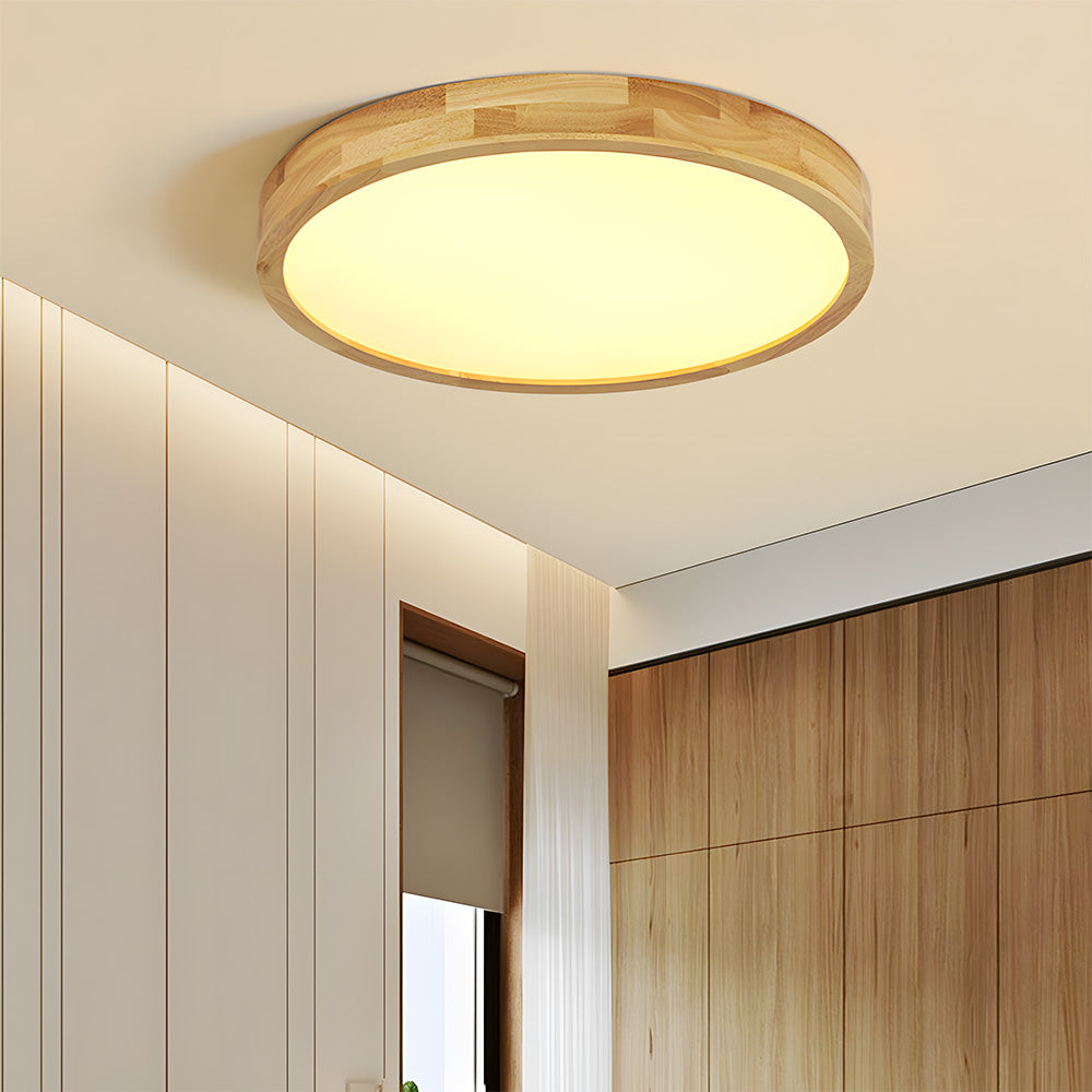 Deckenleuchte Holz Acryl LED Dimmbar 30/40/50/60cm