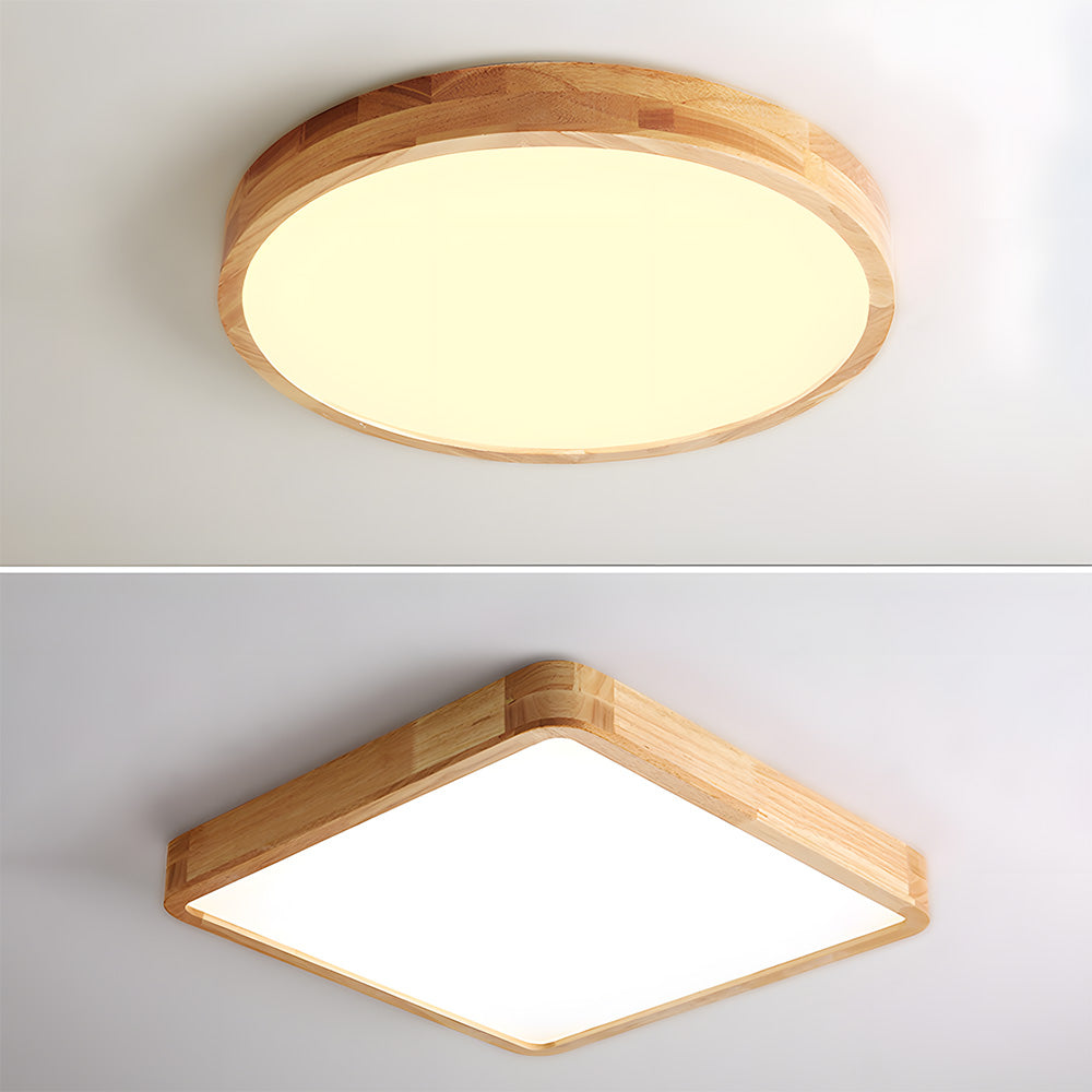 Deckenleuchte Holz Acryl LED Dimmbar 30/40/50/60cm