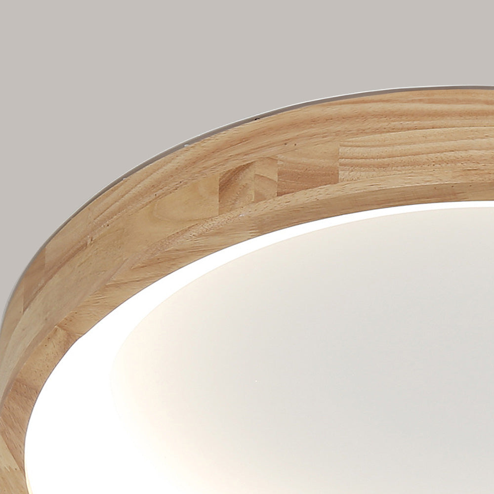 LED Deckenleuchte Holz Acryl Dimmbar 30/40/50/60cm