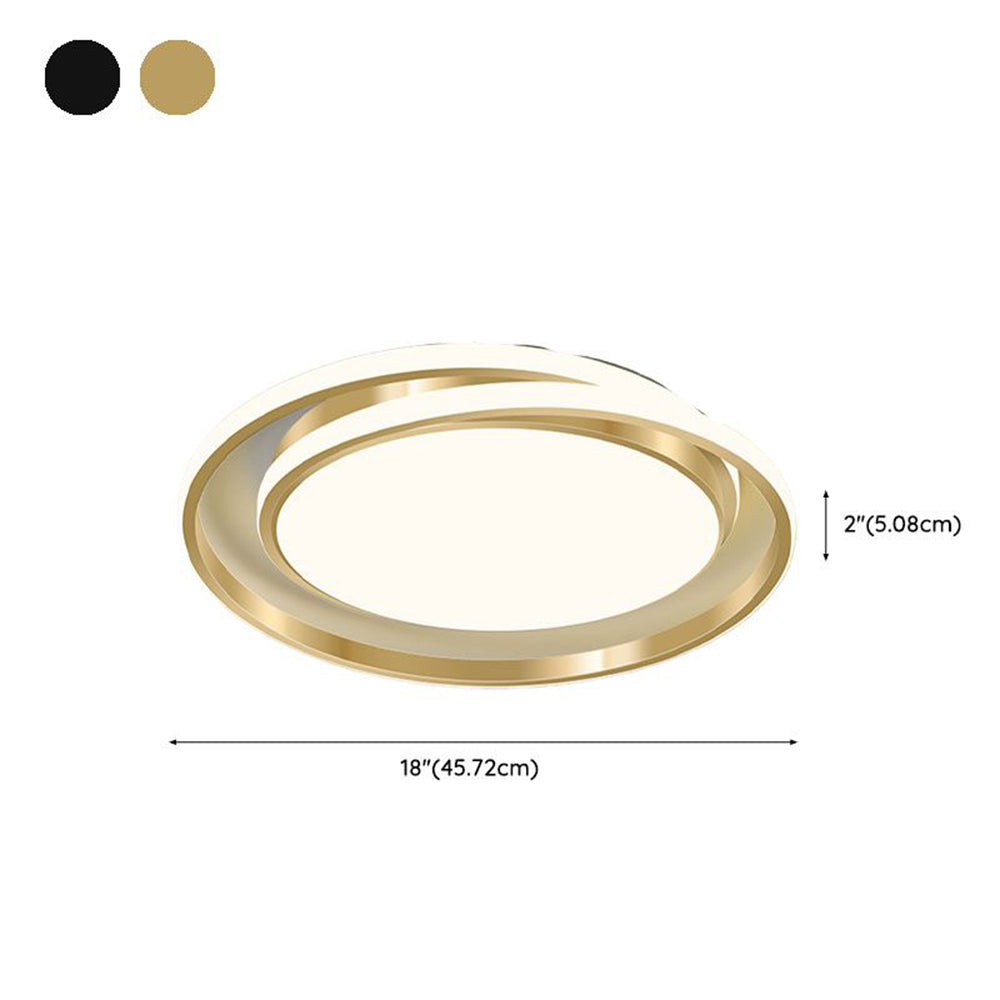LED Runde Deckenleuchte Eisen Acryl 45CM