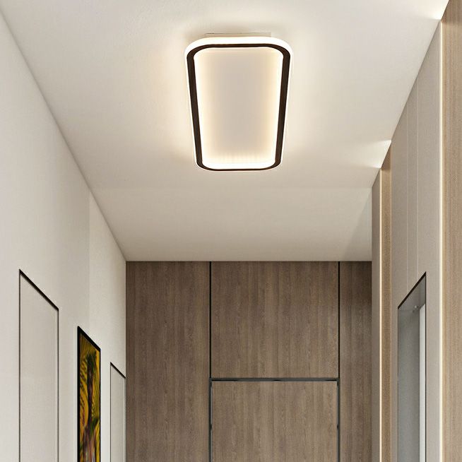 Rechteckige LED-Deckenleuchte 40cm Flur Dimmbar
