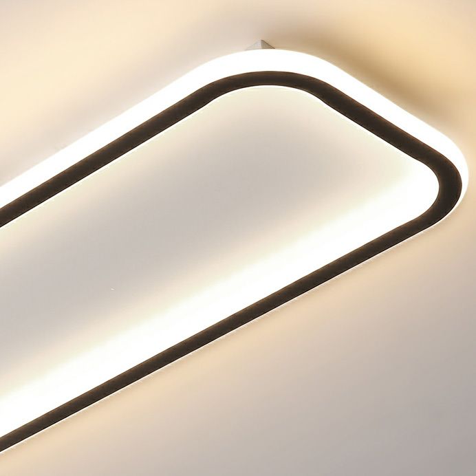 Rechteckige LED-Deckenleuchte 40cm Flur Dimmbar