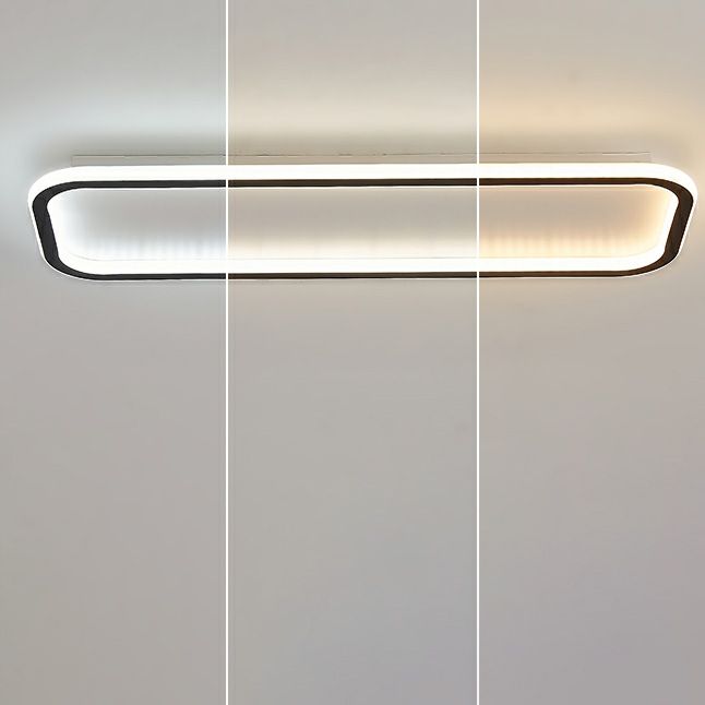 Rechteckige LED-Deckenleuchte 40cm Flur Dimmbar