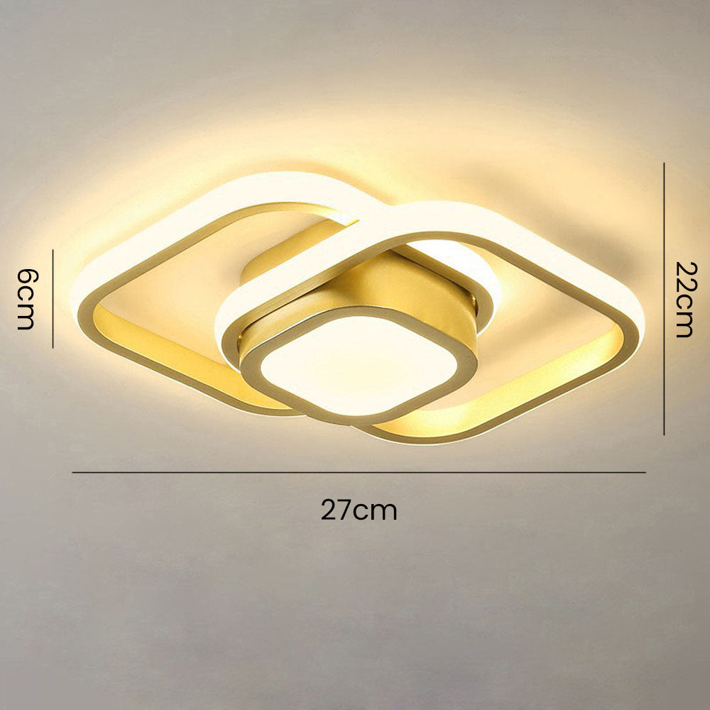 Deckenleuchte LED Acryl Quadratisch 27cm