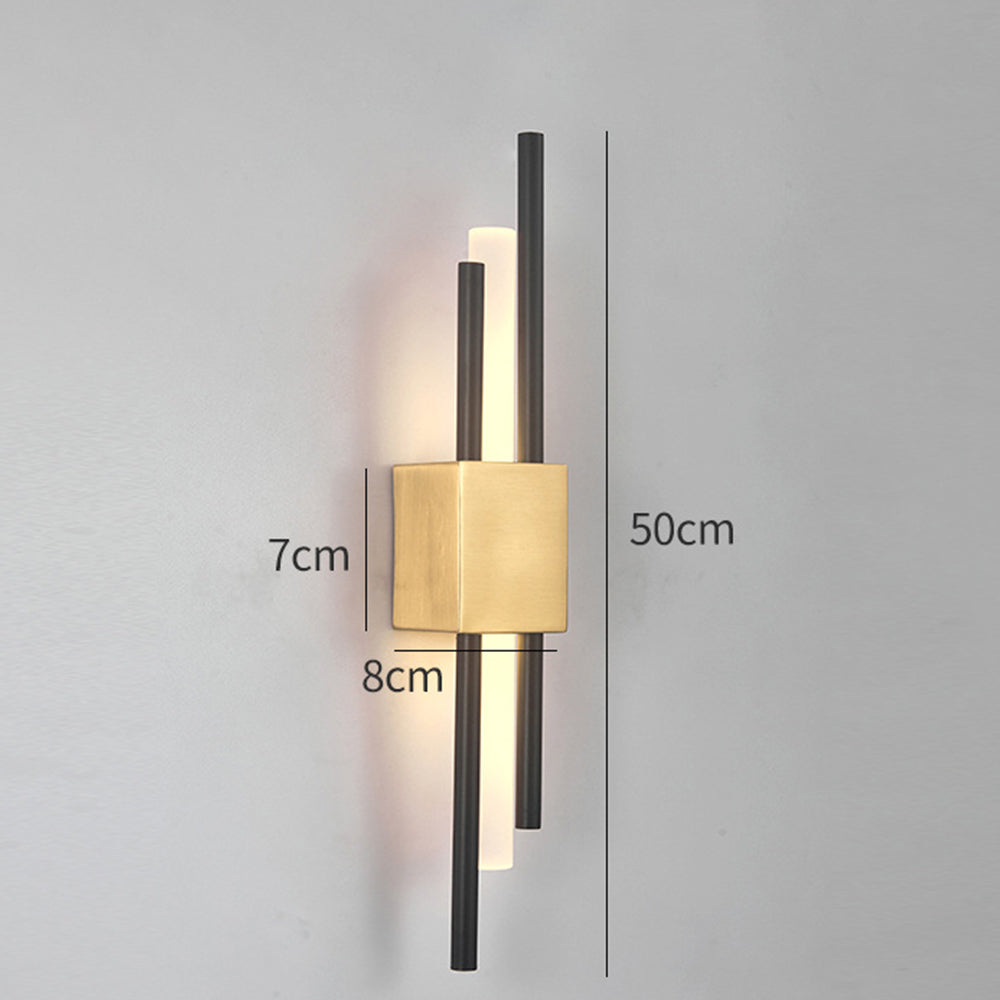 LED Wandleuchte Metall und Acryl 8cm 3 Farbwechsel