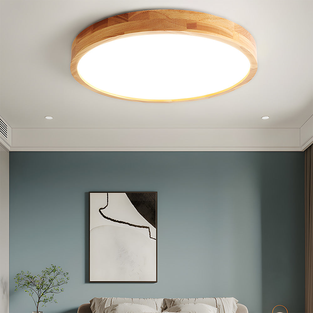 Deckenleuchte Holz Acryl LED Dimmbar 30/40/50/60cm