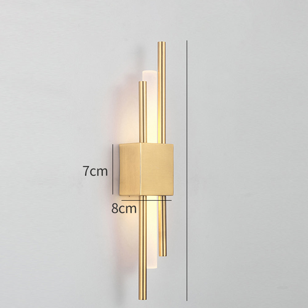 LED Wandleuchte Metall und Acryl 8cm 3 Farbwechsel