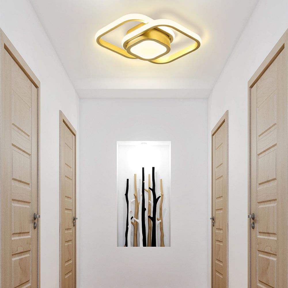 Deckenleuchte LED Acryl Quadratisch 27cm 3 Farbwechsel