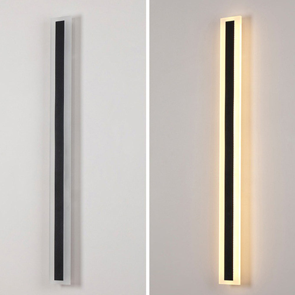 LED-Wandleuchten für den Außenbereich Schwarz IP65 Hardware & Acryl 80cm