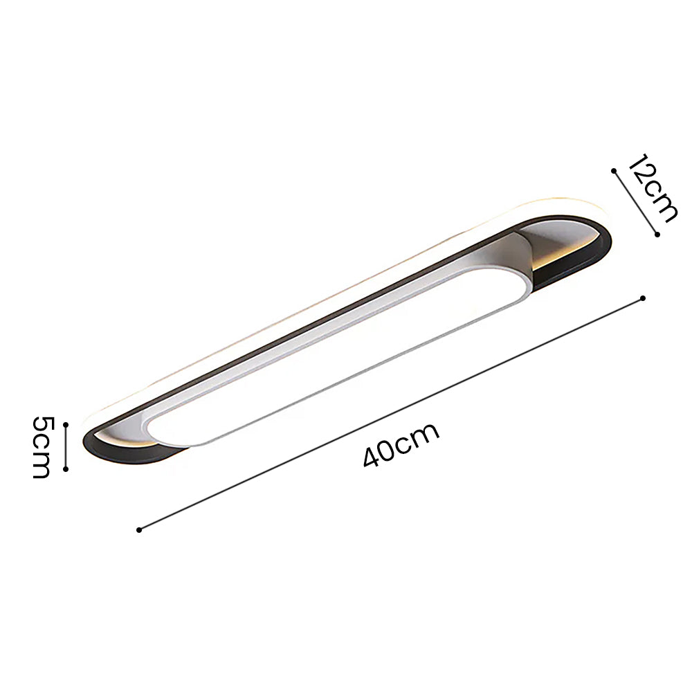 Deckenleuchte Acryl 40cm Weißes Licht Warmes Licht LED