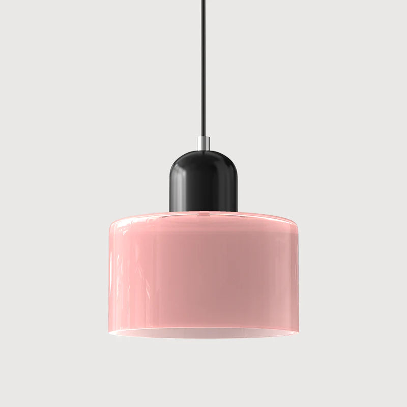 Bauhaus Kreativ Pendelleuchte Glas Rosa 15cm