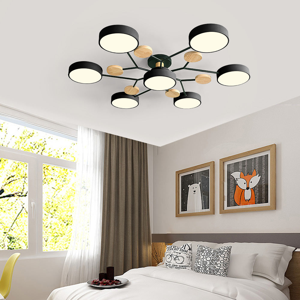 Deckenleuchte Acryl 94cm Weißes Licht Warmes Licht LED-7 Lichter