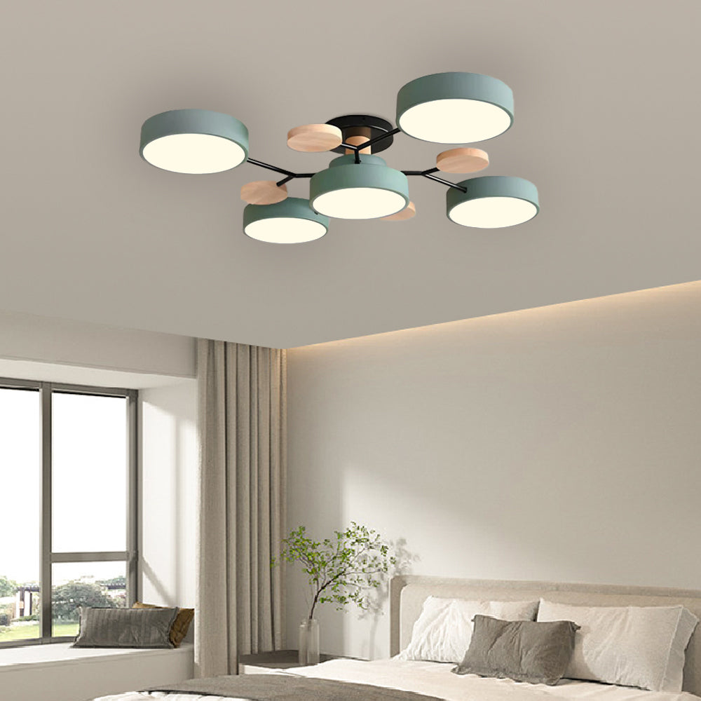 Deckenleuchte Acryl 94cm Weißes Licht Warmes Licht LED-5 Lichter