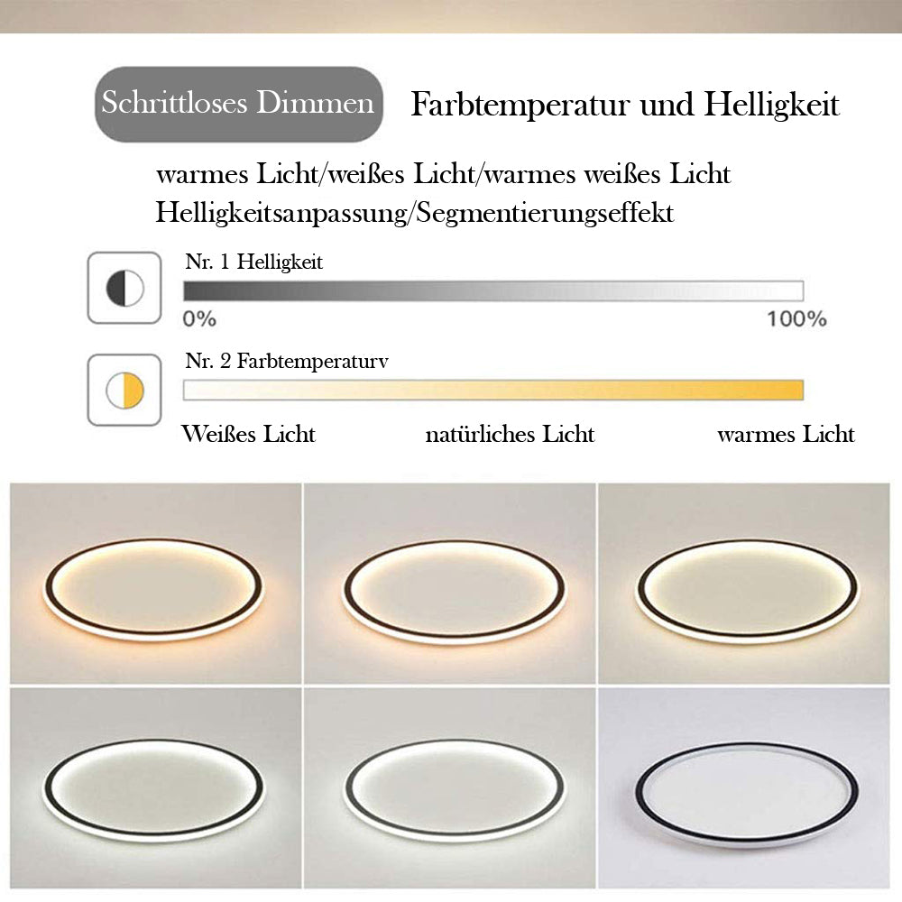 Moderne Einfach 50cm Dimmbare LED-Deckenleuchte