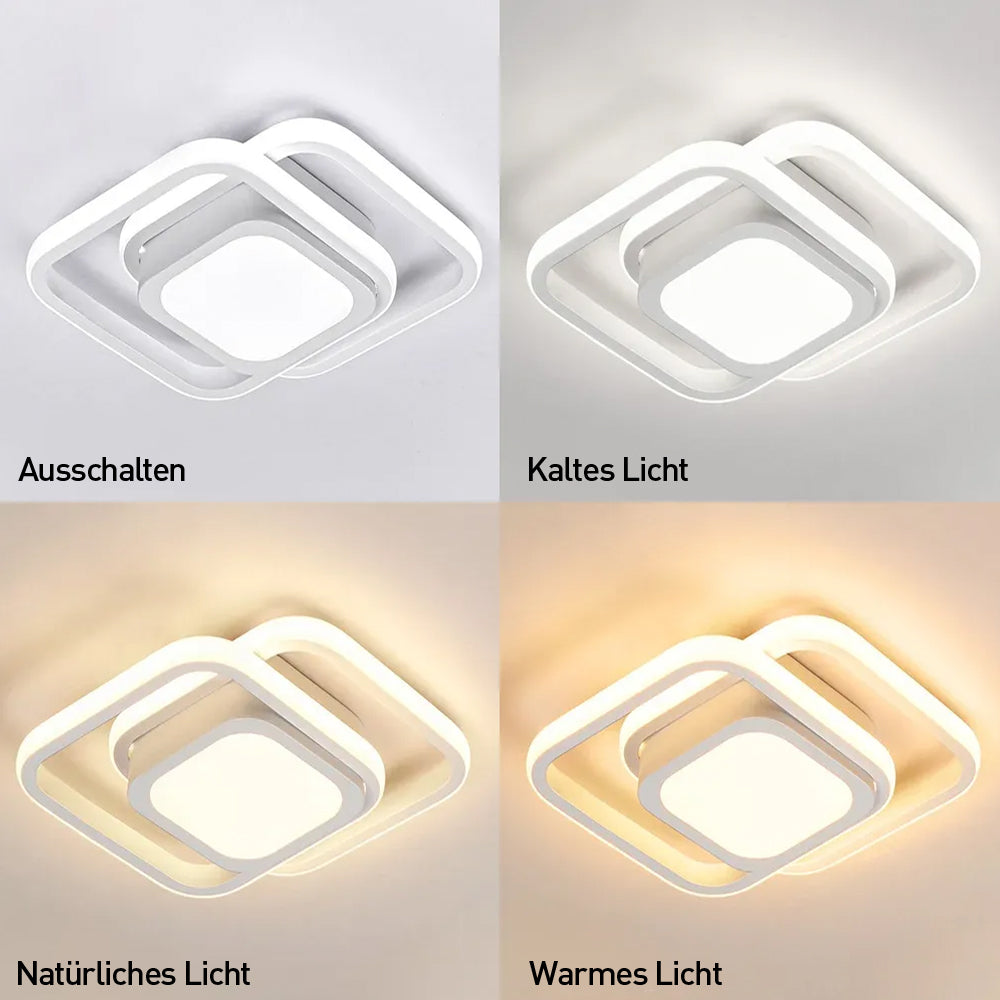 Deckenleuchte LED Acryl Quadratisch 27cm