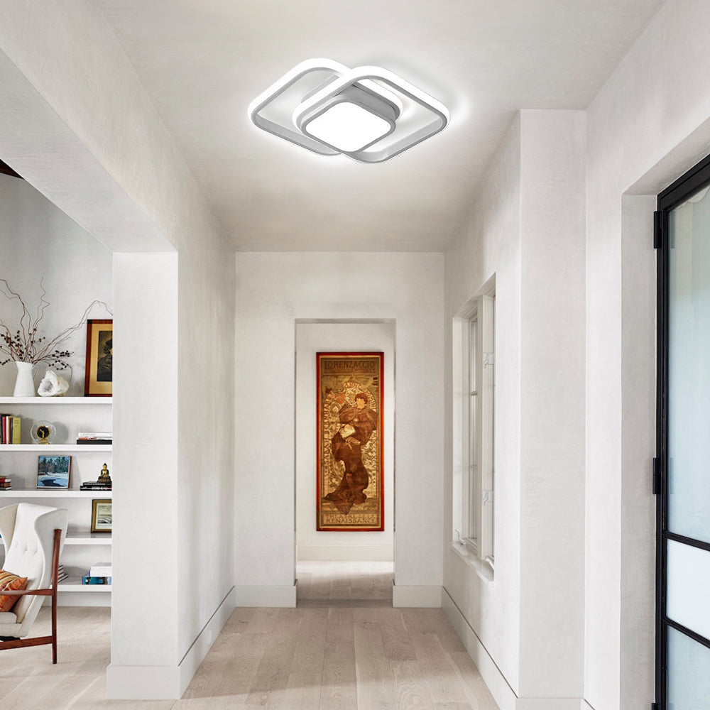 Deckenleuchte LED Acryl Quadratisch 27cm