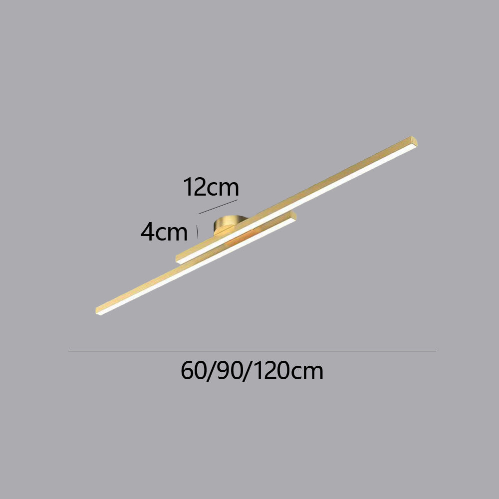 Lange LED Deckenleuchte aus Metall Dimmbar 60/90/120cm