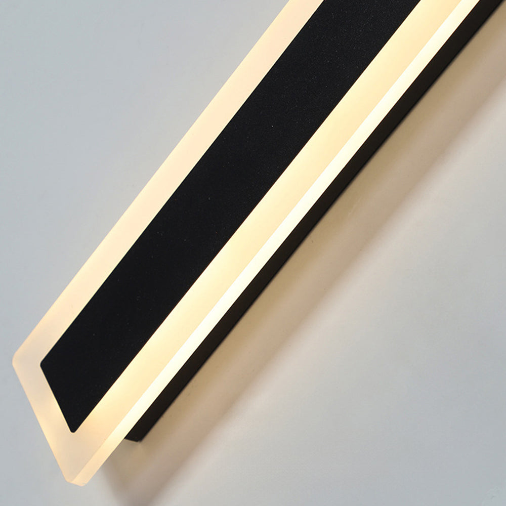 LED-Wandleuchten für den Außenbereich Schwarz IP65 Hardware & Acryl 80cm