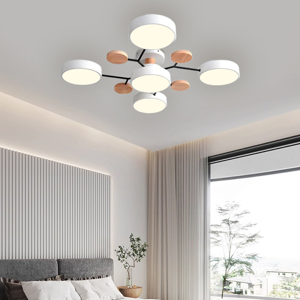 Deckenleuchte Acryl 94cm Weißes Licht Warmes Licht LED-5 Lichter