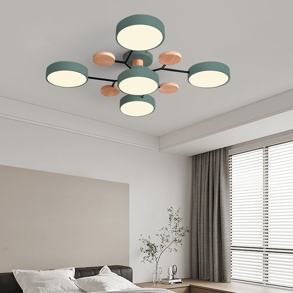 Deckenleuchte Acryl 94cm Weißes Licht Warmes Licht LED-5 Lichter
