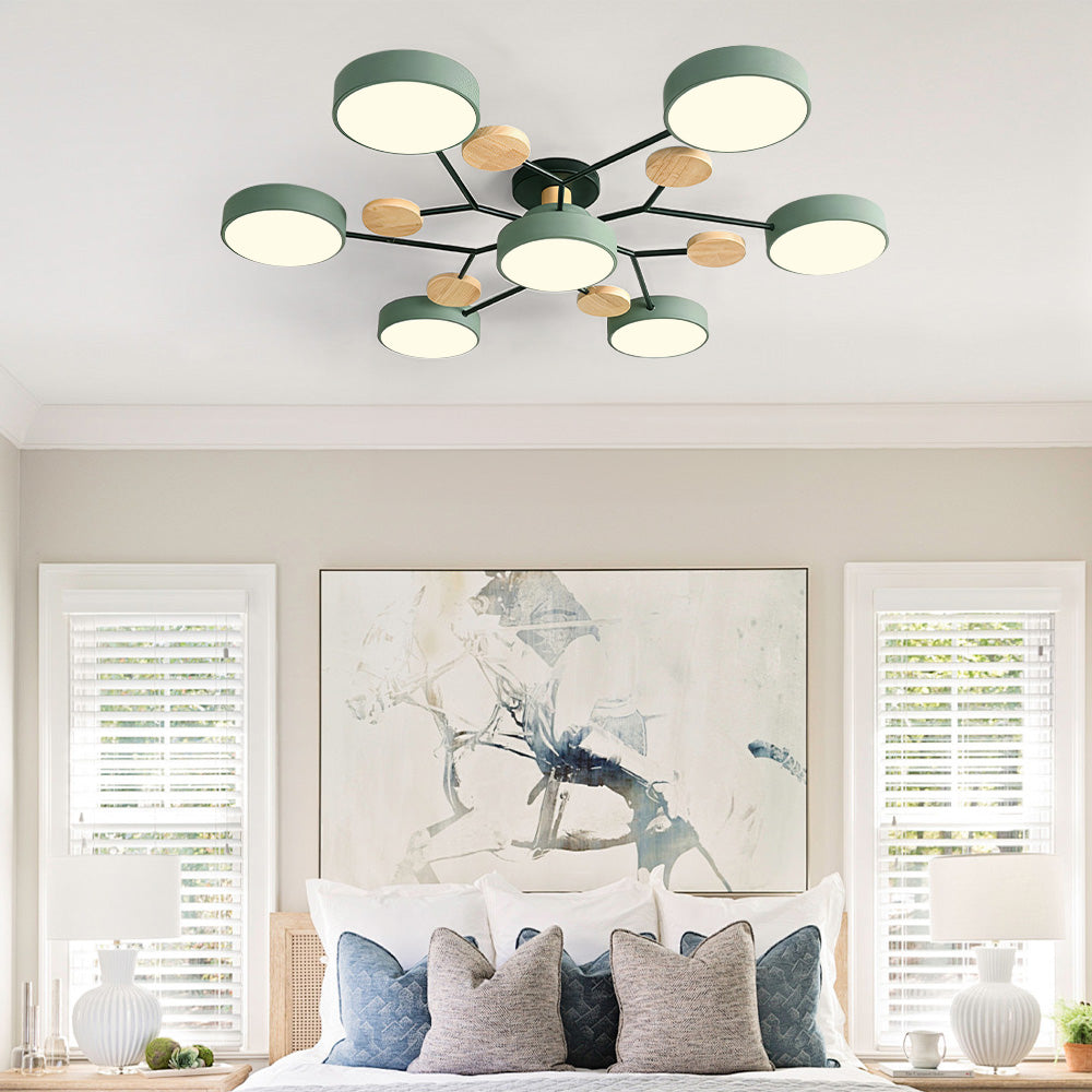 Deckenleuchte Acryl 94cm Weißes Licht Warmes Licht LED-7 Lichter