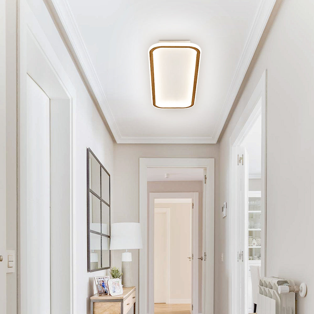 Rechteckige LED-Deckenleuchte 40cm Flur Dimmbar