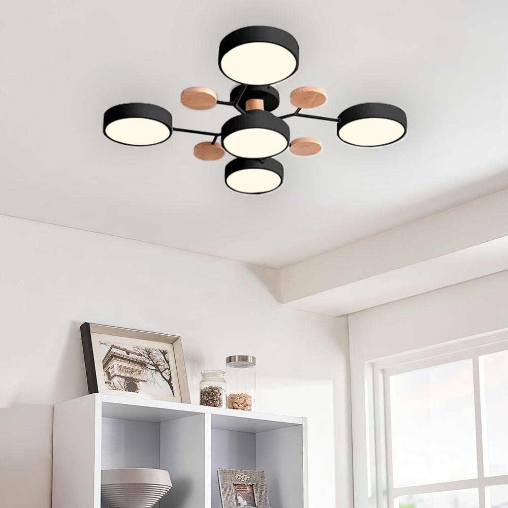 Deckenleuchte Acryl 94cm Weißes Licht Warmes Licht LED-5 Lichter