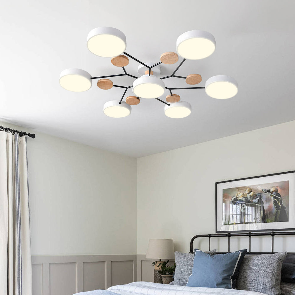 Deckenleuchte Acryl 94cm Weißes Licht Warmes Licht LED-7 Lichter