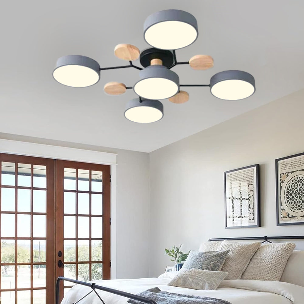 Deckenleuchte Acryl 94cm Weißes Licht Warmes Licht LED-5 Lichter