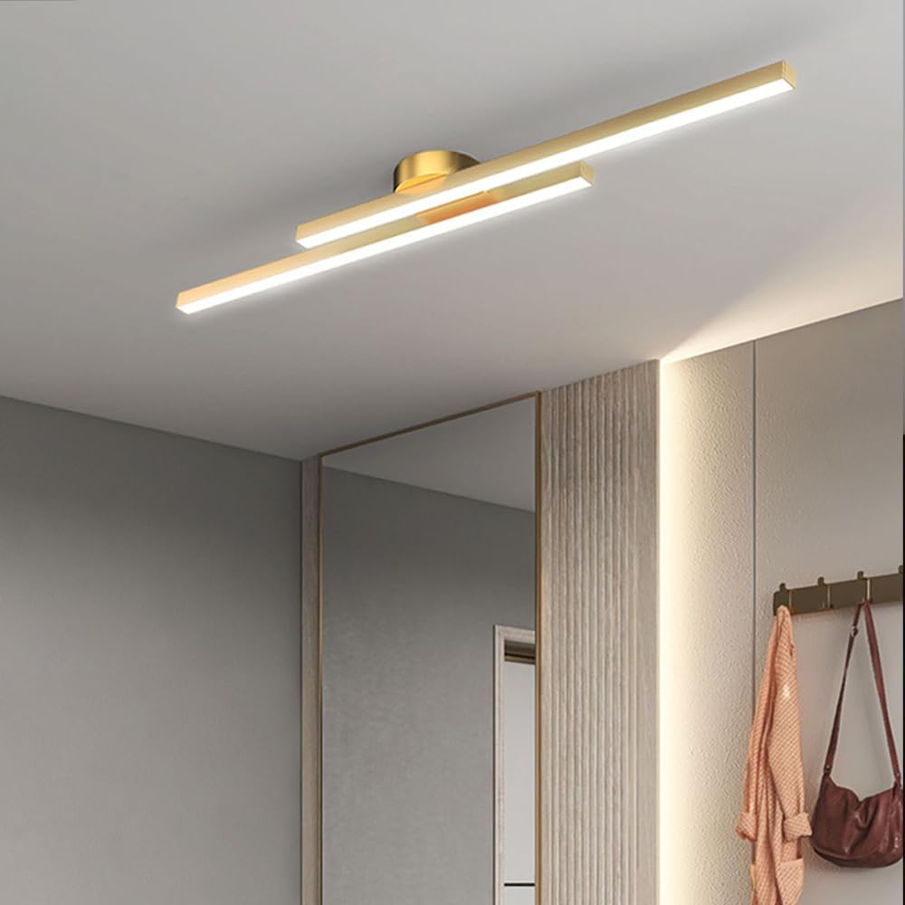 Lange LED Deckenleuchte aus Metall Dimmbar 60/90/120cm